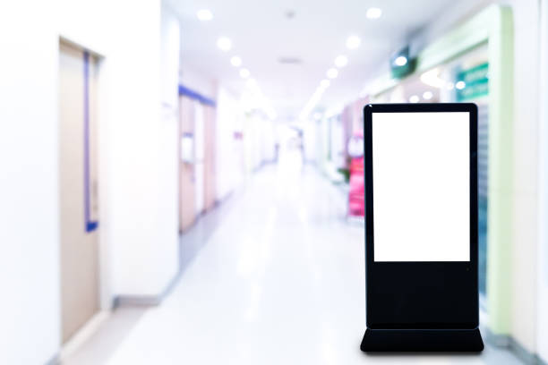 istock blank white billboard in the modern hospital,blur background 1097893644