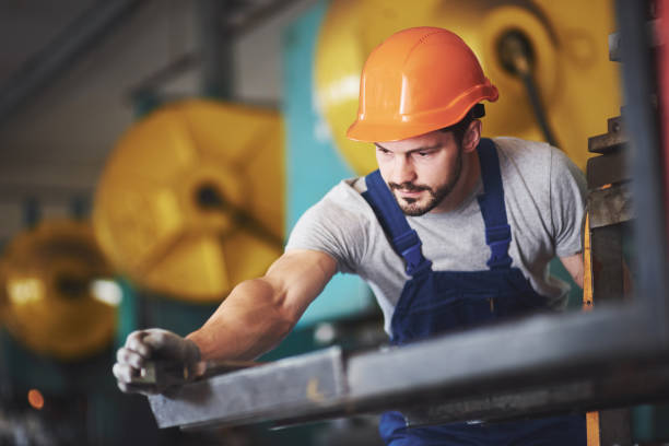 istock Portrait of a young master working at a factory. 1097894898