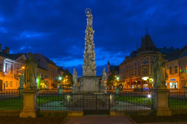 istock Plague Column in Kosice at the evening , Slovakia 1097898140