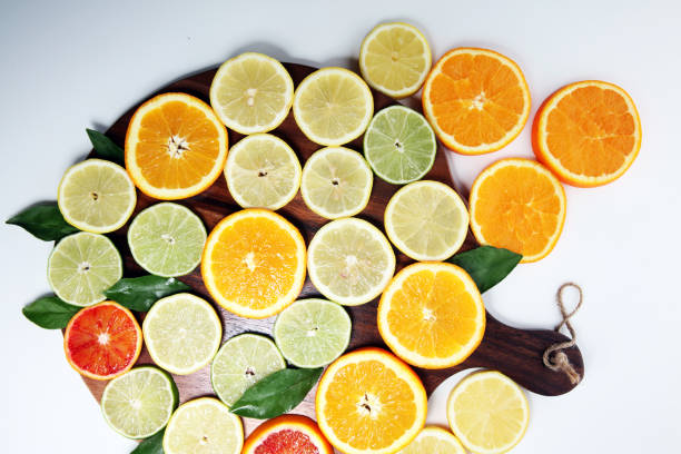 istock Citrus fruits with orange, lemon, grapefruit and lime 1097910546
