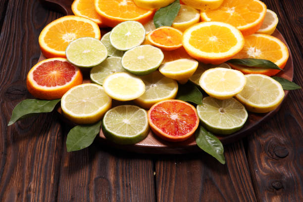 istock Citrus fruits with orange, lemon, grapefruit and lime 1097911268
