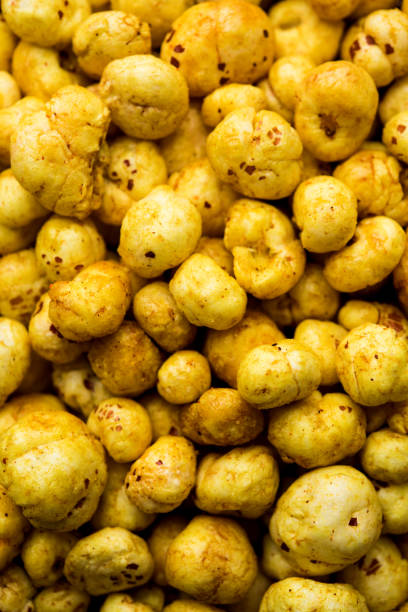 istock Roasted Phool Makhana or Crispy Lotus pops Seed served in a bowl, selective focus 1097929832