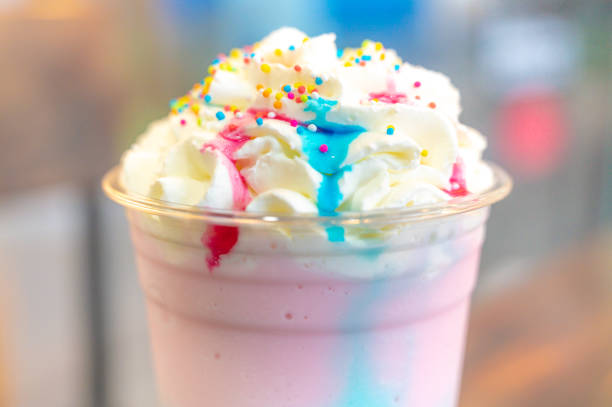 cold lollipop  milkshake drink