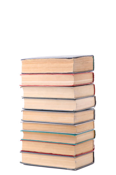 istock Old vintage books isolated on white background 1097933892