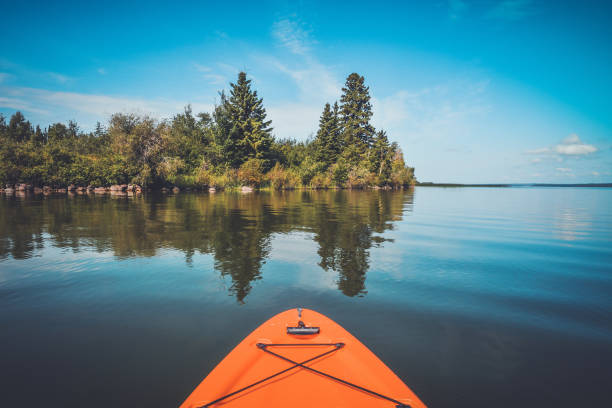 istock Kayaking northern Saskatchewan, Meadow Lake Provincial Park 1097948656