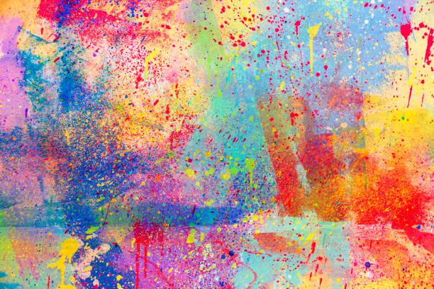 fundo de textura aquarela - cor vibrante - fotografias e filmes do acervo