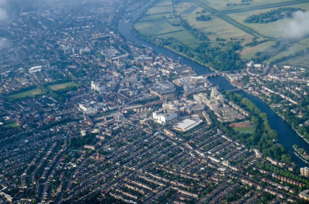 istock Kingston-Upon-Thames, aerial view 1097950686