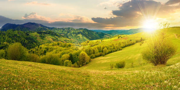 istock countryside in mountain at sunset 1097954314