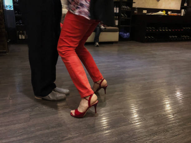 istock Tango dancing couple, legs in motion, snapshot in close 1097968870