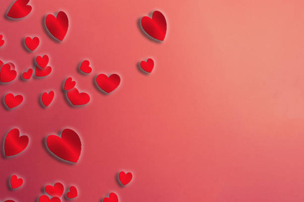 istock romantic wallpaper with hearts texture background pink. valentines concept 1097978736