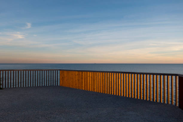 Wooden balcony to the sea