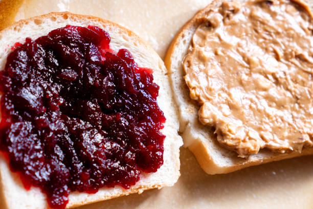 istock Open Face Peanut Butter and Jelly Sandwich 1098000050