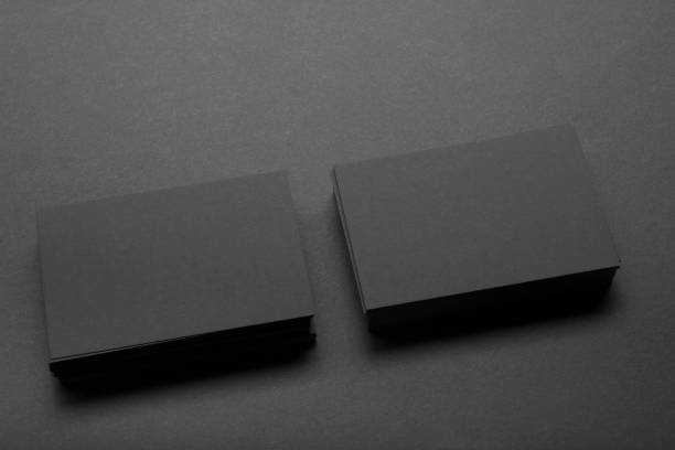 istock Business cards blank. Mockup on color background. Flat Lay. copy space for text 1098000124
