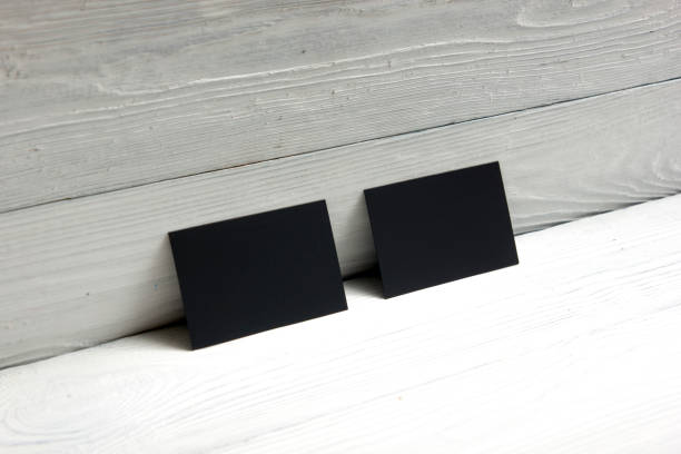 istock Business cards blank. Mockup on color background. Flat Lay. copy space for text 1098000202
