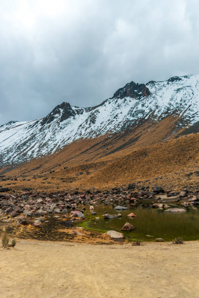Beautiful landscape inside the crater of Nevado de Toluca, México