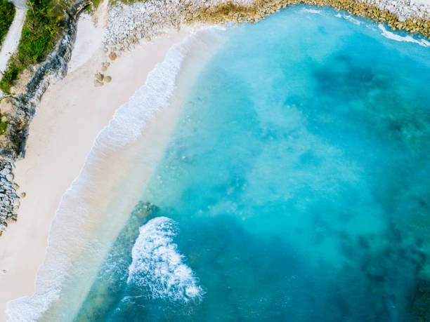 istock Bali - beach from above. Straight drone shot 1098004656