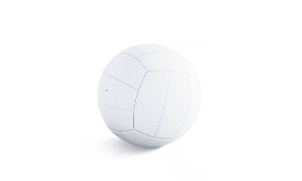 istock Blank white volleyball ball mock up, isolated 1098009974