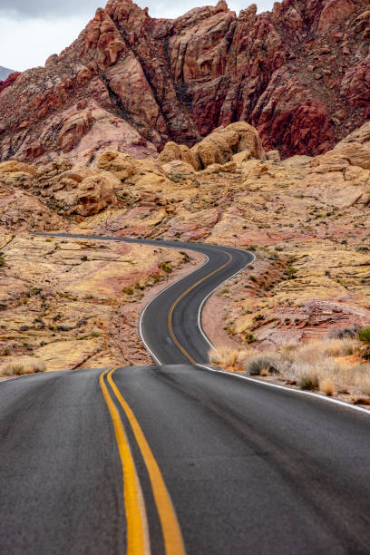 istock Empty Desert Road on Red Rock Canyon 1098019544
