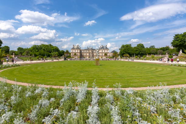 Luxembourg palace and gardens in Paris, France Luxembourg palace and gardens in Paris, France luxembourg paris stock pictures, royalty-free photos & images