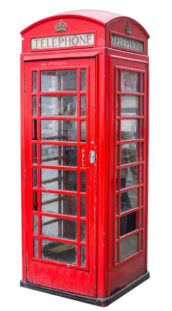 istock typical red british telephone booth isolated on white 1098030824
