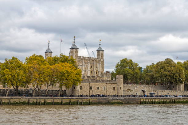 istock London Tower seen from the River Thames on a beautiful cloudy day 1098030836