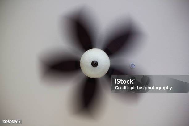 Spinning Fan At Wynwood Walls In Miami Florida Stock Photo - Download Image Now - Abstract, Black Color, Blowing