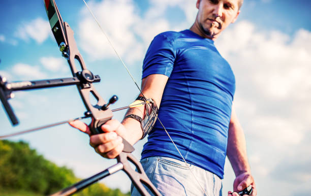 istock Archer. Sportsman practicing archery. Sport, recreation concept 1098034320