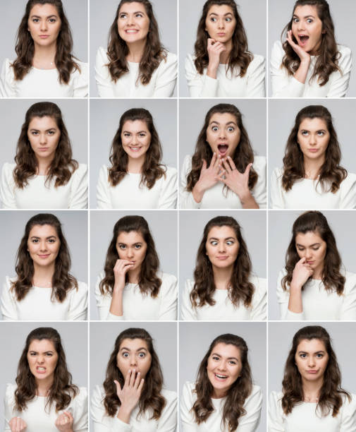 istock Real woman making different facial expressions 1098036128