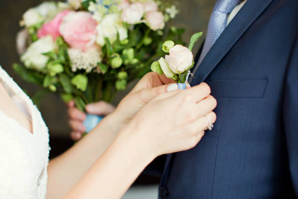 istock boutonniere with flowers 1098036698