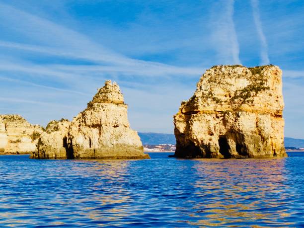 istock Rock formations along Algarve Region 1098039316