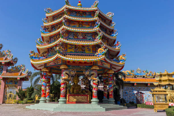 istock Chinese Temple, Buddhist shrine in Chon Buri 1098040852