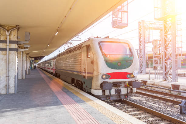 istock City railway station, train waiting for passengers before departure 1098042126