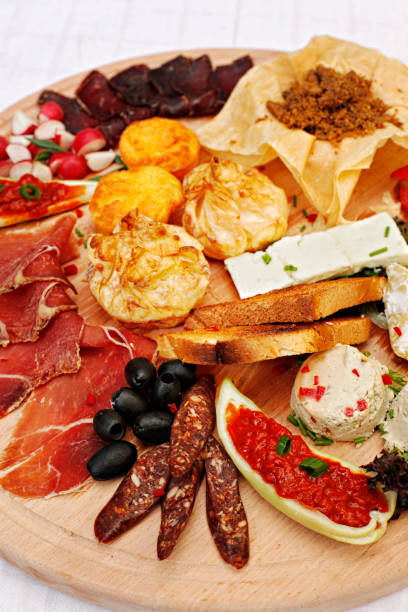 istock Serbian cheese and meat appetizer plate 1098046072