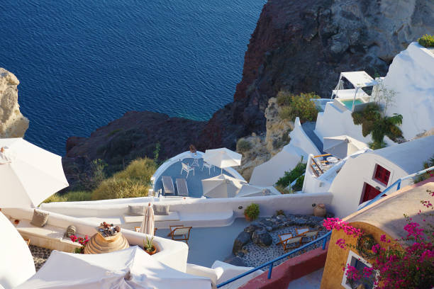 istock Beautiful and colorful view in Oia, Santorini 1098049610
