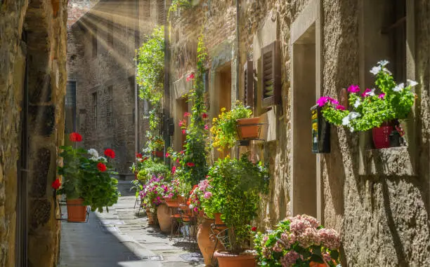 Photo of Scenic sight in Anghiari, in the Province of Arezzo, Tuscany, Italy.