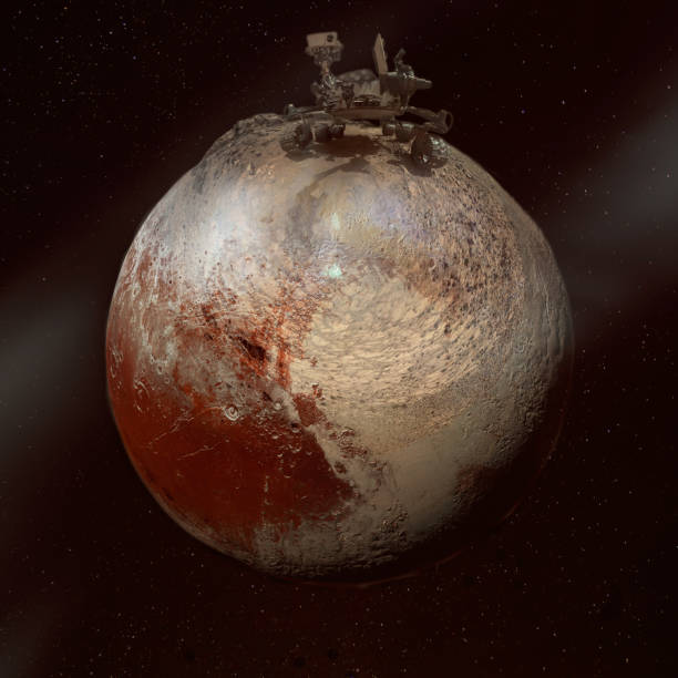 istock Rover on the Pluto. Collage. Elements of this image furnisfurnished by NASA. 1098051934