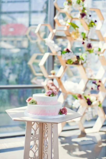 istock wedding cake decorated with flowers 1098058054