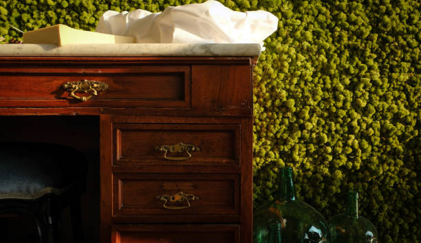 istock Cabinet next to a vertical garden 1098075350
