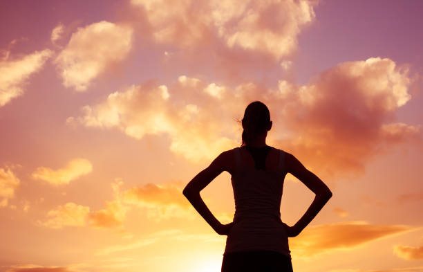 istock Woman watching the sky 1098082250
