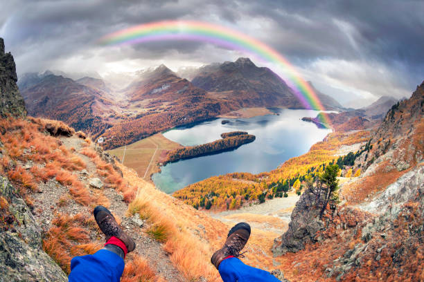 istock Lake Zyls or Zyls See (Silsersee) 1098088562
