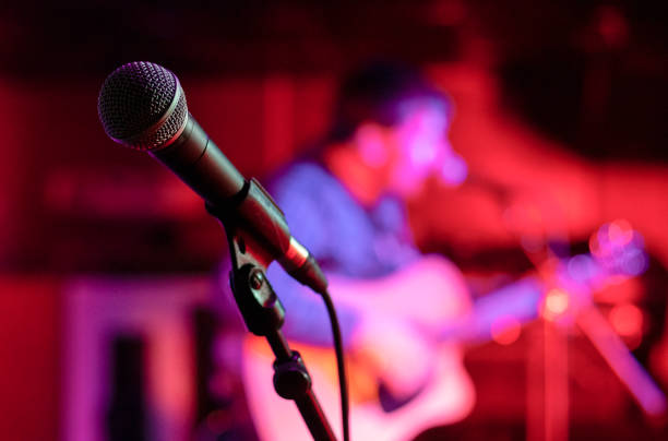 Open Mic Night Open mic night acoustic music stock pictures, royalty-free photos & images