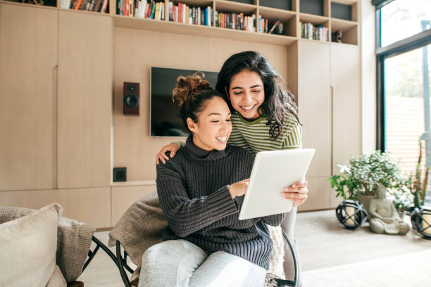 istock Millennial generation and smart home app 1098111974