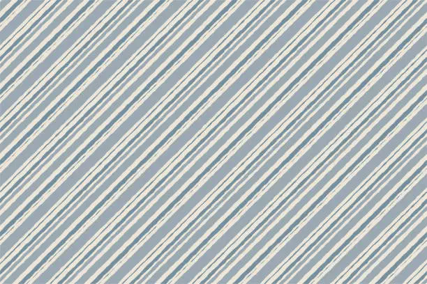 Vector illustration of Pastel color striped watercolor brush seamless pattern