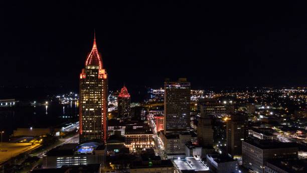 istock Aerial view of downtown Mobile, Alabama 1098121236