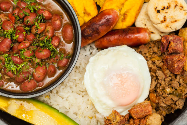 istock Traditional Colombian dish called Banda paisa 1098155908