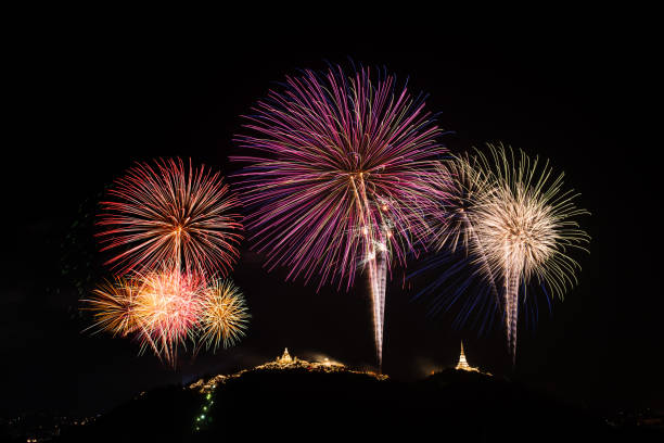 istock colorful fireworks on Khao wang 1098157640