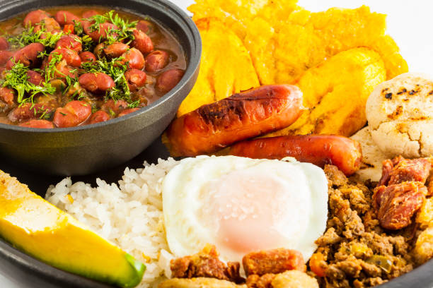 istock Traditional Colombian dish called Banda paisa 1098157840