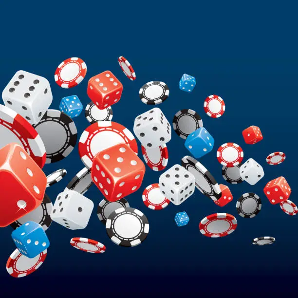 Vector illustration of Gambling background