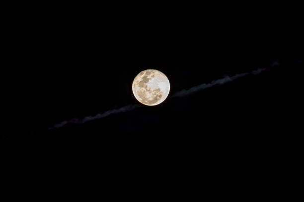 istock The full moon in the sky at night is black. 1098175504