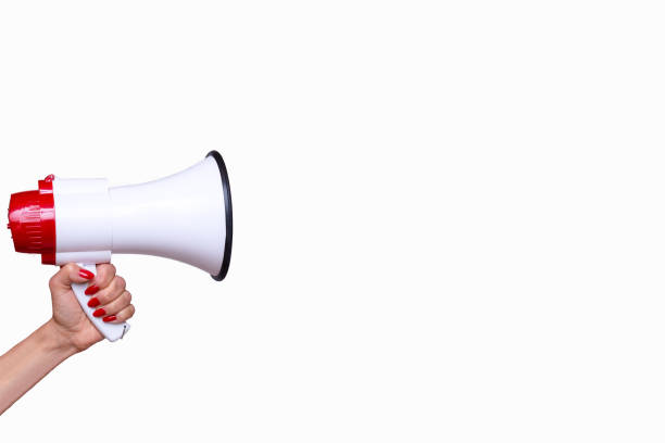 istock Woman holding a bullhorn or megaphone 1098188630